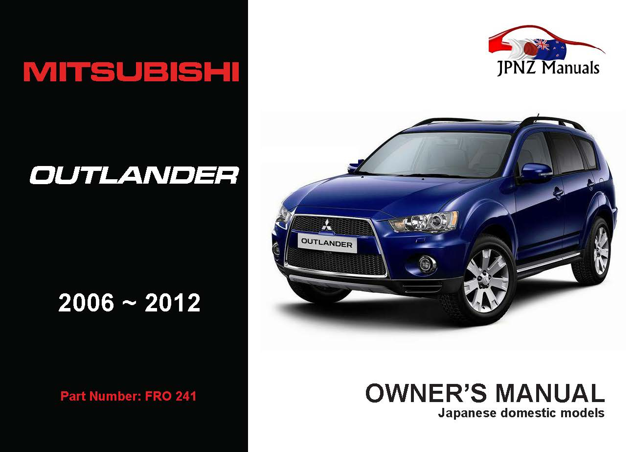 Mitsubishi Outlander Owners Manual eversticky